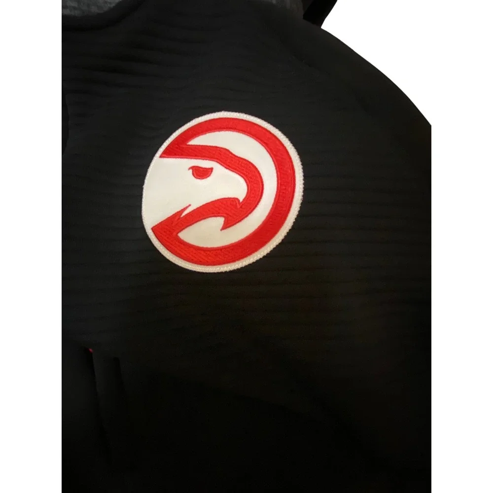 Adidas ClimaWarm Atlanta Hawks NBA Mens‎ Medium Black Hoodie Full Zip Jacket